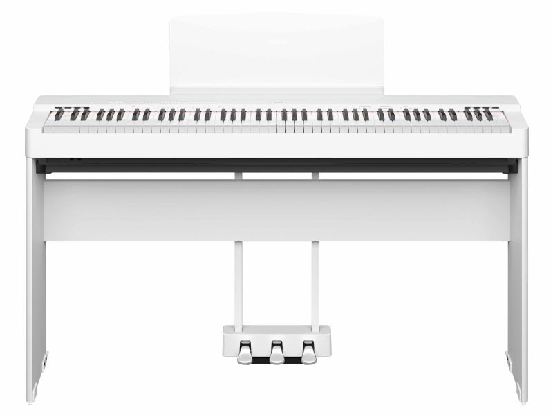 Цифровое пианино Yamaha P-225WH + стойка и педальный блок