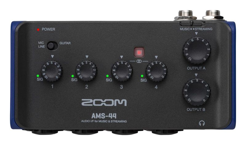 Аудиоинтерфейс для музыки и стриминга Zoom AMS-44