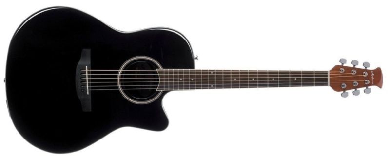 Электроакустическая гитара Applause AB24II-5S Balladeer Cutaway Black Satin