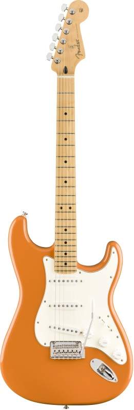 Электрогитара Fender PLAYER STRATOCASTER®, MAPLE FINGERBOARD, CAPRI ORANGE