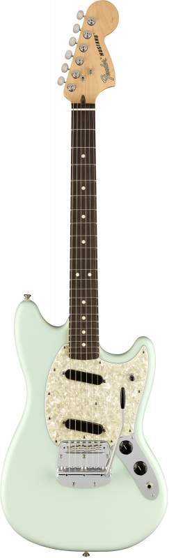 Электрогитара FENDER AMERICAN PERFORMER MUSTANG, RW, SATIN SONIC BLUE