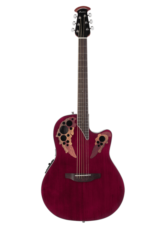 Электроакустическая гитара Ovation CE48-RR Celebrity Elite Super Shallow Cutaway Ruby Red