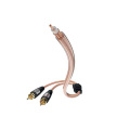 Кабель сабвуферный InAkustik Star Audio Cable Y-Sub RCA-2RCA 3.0m #0030823