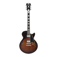 Полуакустическая гитара D'Angelico Premier SS Brown Burst 