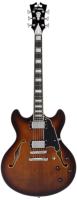 Полуакустическая гитара D'Angelico Premier DC Brown Burst Полуакустическая гитара D'Angelico Premier DC Brown Burst