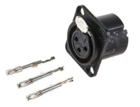 Панельный разъем Neutrik NC3FD-LX-HA-BAG