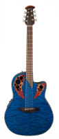 Электроакустическая гитара Ovation CE44P-8TQ Celebrity Elite Plus Mid Cutaway Trans Blue Quilt Maple Электроакустическая гитара Ovation CE44P-8TQ Celebrity Elite Plus Mid Cutaway Trans Blue Quilt Maple