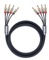 Акустический кабель Oehlbach STATE OF THE ART XXL Fusion Four Cable Set, 2x3,0m, bi-amping w.banana, D1C14325 (пара)