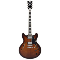 Полуакустическая гитара D'Angelico Premier DC Brown Burst