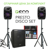 Активный акустический комплект ECO PRESTO DISCO SET Активный акустический комплект ECO PRESTO DISCO SET