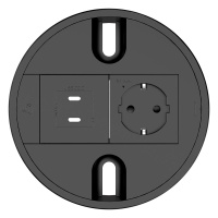 Модуль на 2 вставки Kramer T-IN2-RND1(B)