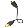 USB кабель InAkustik Premium High Speed USB Micro 2.0, 1.0m #01070041