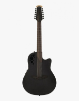 Электроакустическая 12-струнная гитара Ovation 2058TX-5 Elite T Deep Contour Cutaway Black Textured Электроакустическая 12-струнная гитара Ovation 2058TX-5 Elite T Deep Contour Cutaway Black Textured