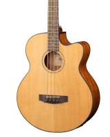 Электроакустическая бас-гитара Cort AB850F-NAT-BAG Acoustic Bass Series