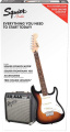 Комплект Squier Stratocaster® Pack, Laurel Fingerboard, Brown Sunburst, Gig Bag, 10G - 230V EU