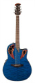 Электроакустическая гитара Ovation CE44P-8TQ Celebrity Elite Plus Mid Cutaway Trans Blue Quilt Maple