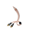 Кабель сабвуферный InAkustik Star Audio Cable, Y-Sub, RCA <> 2RCA, 7.5 m, 00308275
